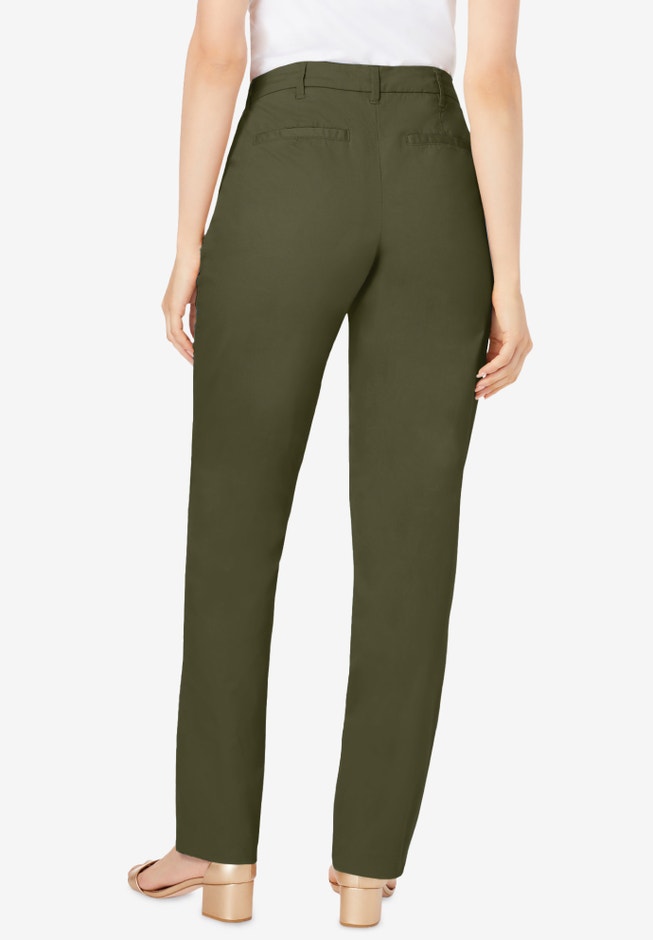 Stretch Cotton Chino Straight-Leg Pant image number 1