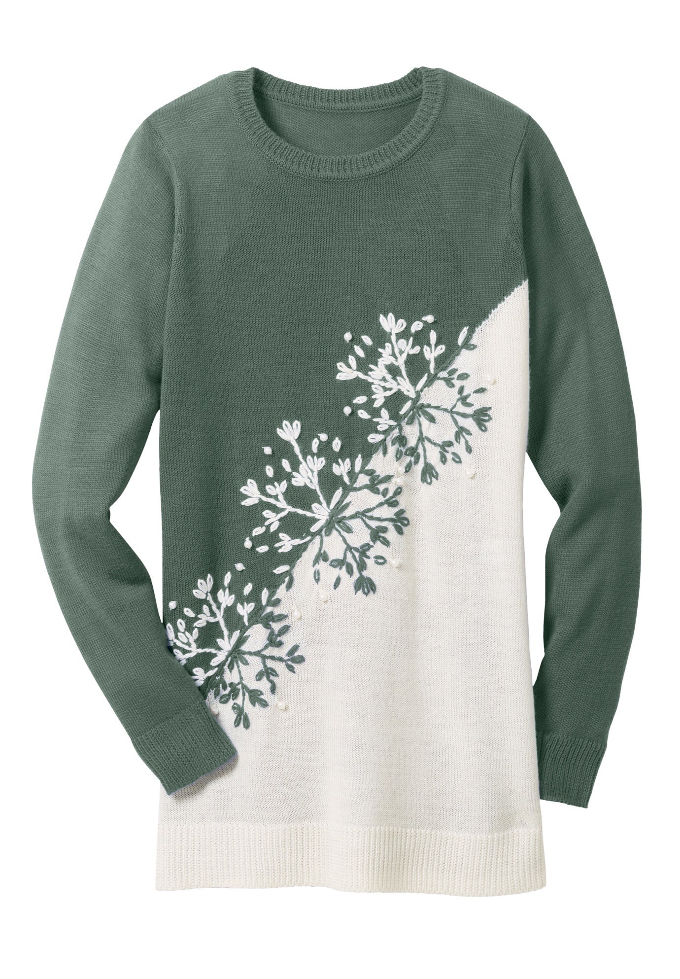 Holiday Snowflake Jacquard Sweater image number 1