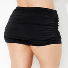 Shirred High Waist Swim Skirt image number null