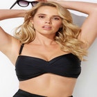 Valentine Ruched Bandeau Bikini Top image number null