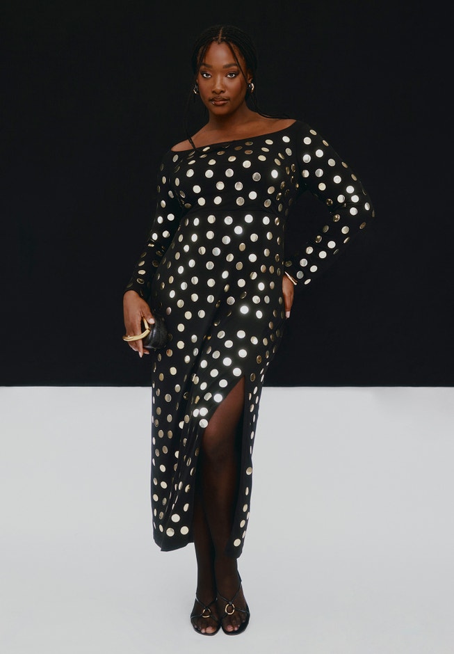 eloquii maxi dress Flowy Jersey Maxi Dress