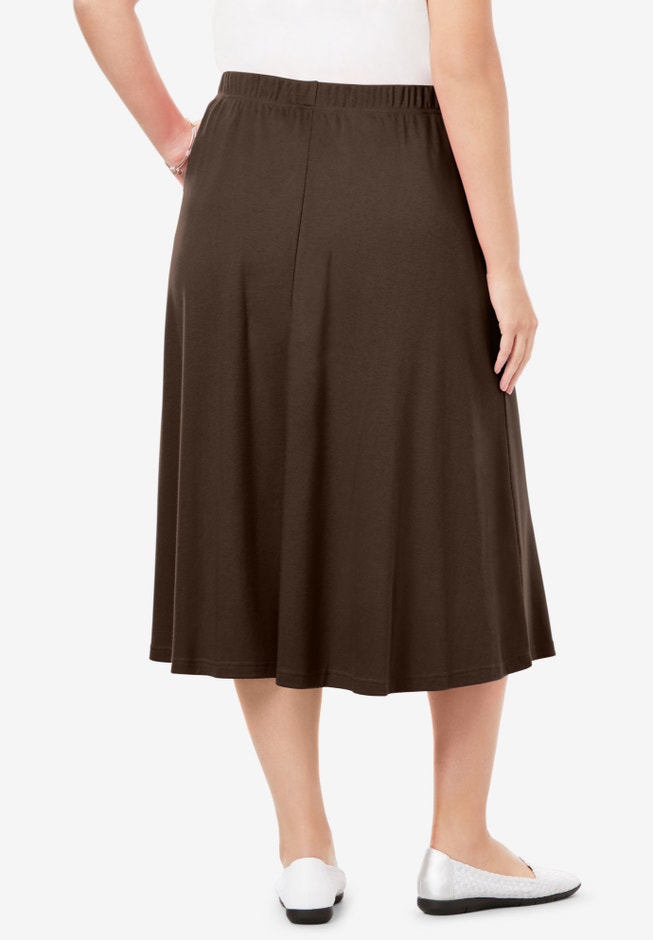7-Day Knit A-Line Skirt image number 2