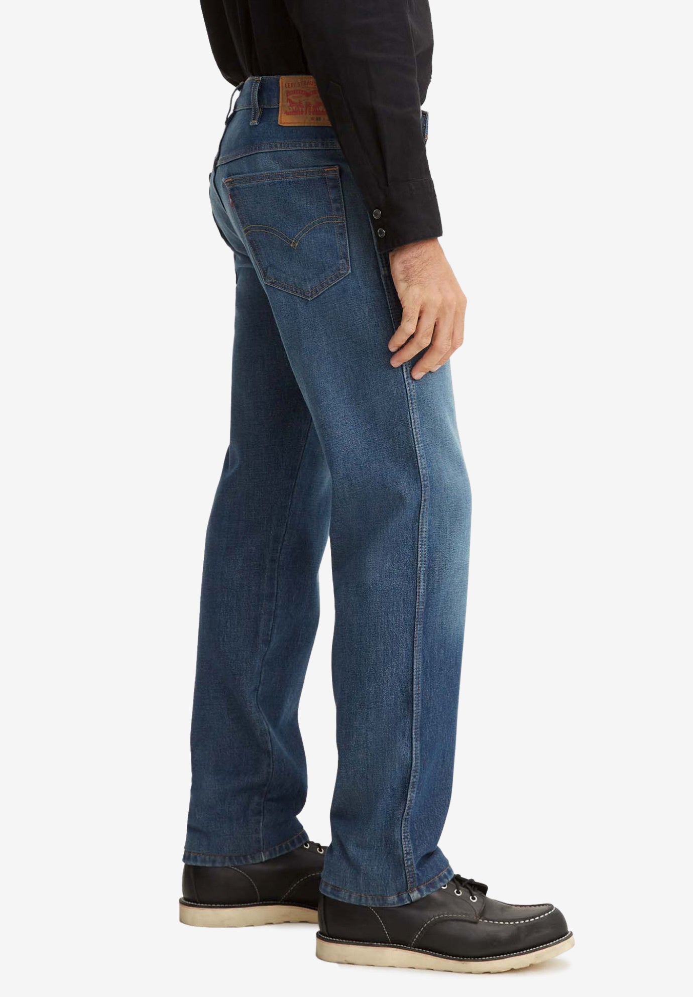 Straight Leg Western Jeans image number 2