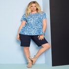 Plus Size Ultimate Cotton Crewneck Short Sleeve Swing Tee image number null