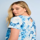 Plus Size Cotton Ultimate Swing Tee with Keyhole Back image number null