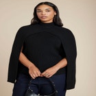 Cape Mockneck Sweater image number null