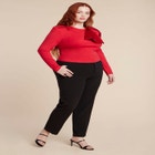 Strong Shoulder Top With Bow image number null