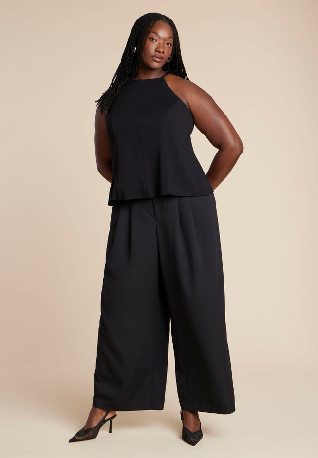 Bow Detail Halter Top image number 3