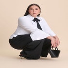 Ruffle Sleeve Collared Top image number null