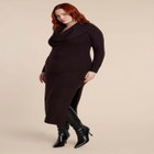 Cowl Sweater Dress image number null