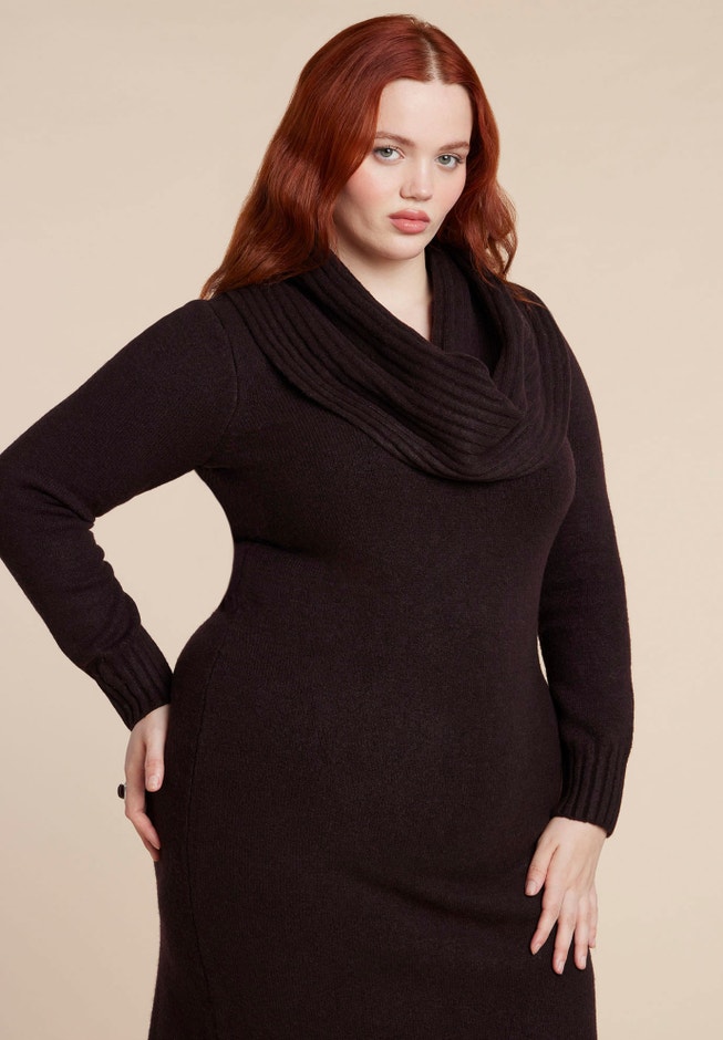 Cowl Sweater Dress image number 4