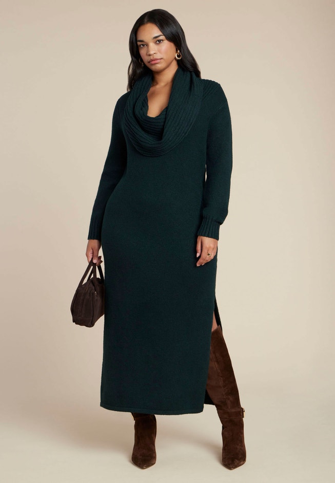 Cowl Sweater Dress image number 0