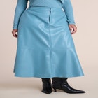 Faux Leather Midi Skirt image number 2