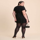 Crystal Bow Tweed Mini Dress image number null