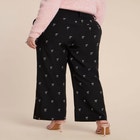 Embroidered Bow Bootcut Trouser image number null