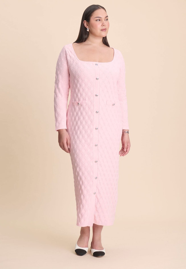 Sweater Dress With Buttons image number 0