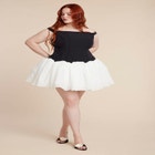 Contrast Tutu Mini Dress image number null