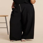 Wide Leg Trouser With Zipper Detail image number null