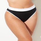Colorblock High Leg Bikini Bottom image number null