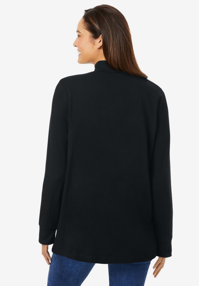 Perfect Long-Sleeve Turtleneck Tee image number 1