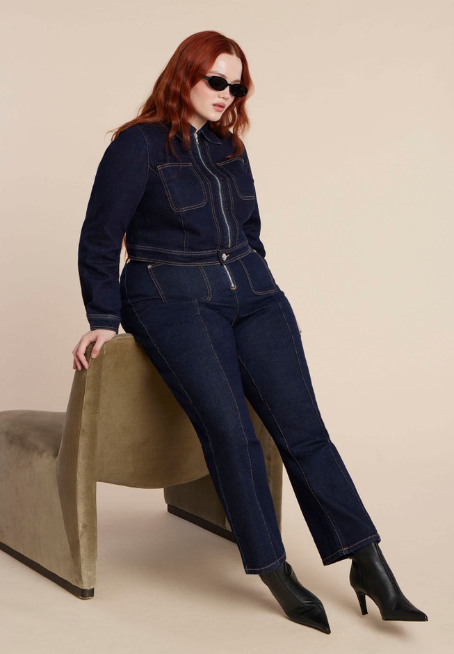 Zip Front Bootcut Jean image number 0