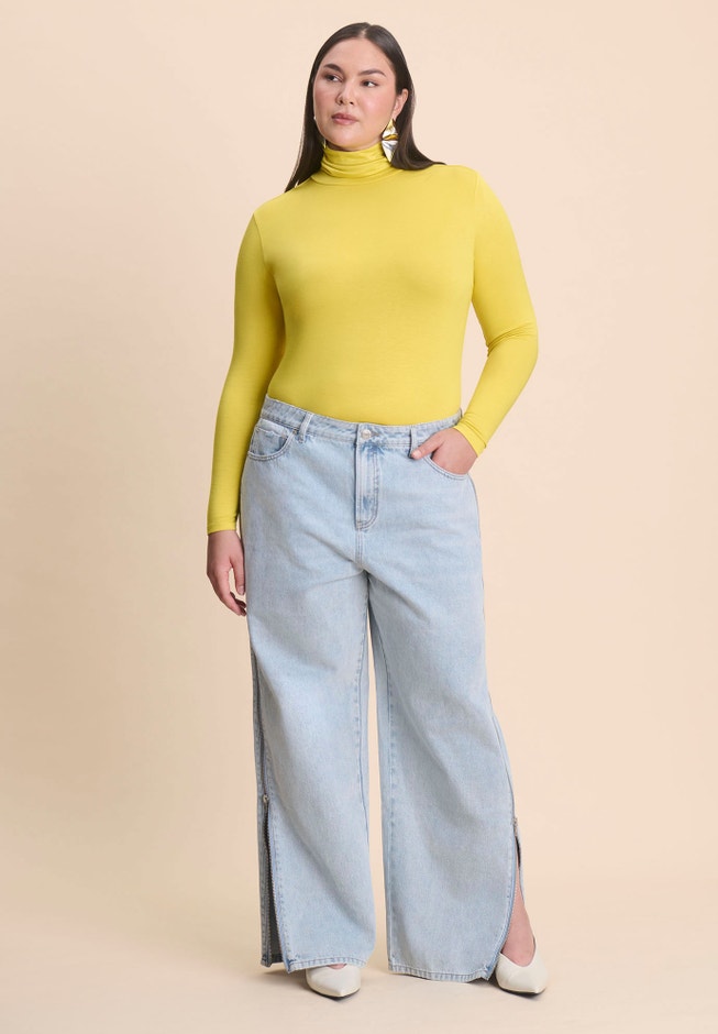 Side Zip Loose Jean image number 0