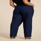 Faux Suede Side Stripe Straight Leg Jean image number null