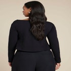 Button Up Wide Neck Top image number null