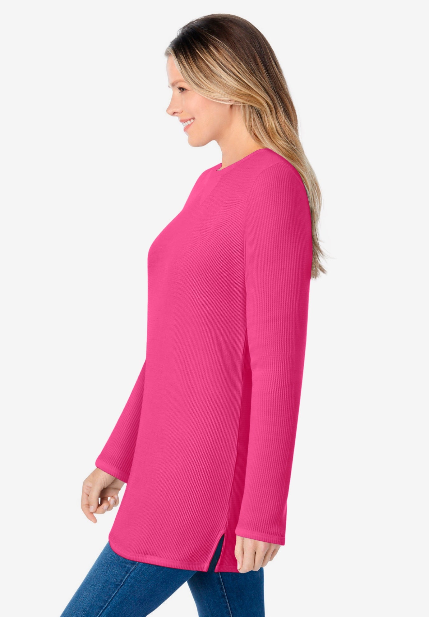 Ultra Soft Waffle Thermal Sweatshirt image number 5