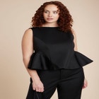  Flared Peplum Top image number null