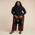  Sliced Asym Neck Top image number null