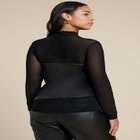 Faux Leather Wrap Top image number null