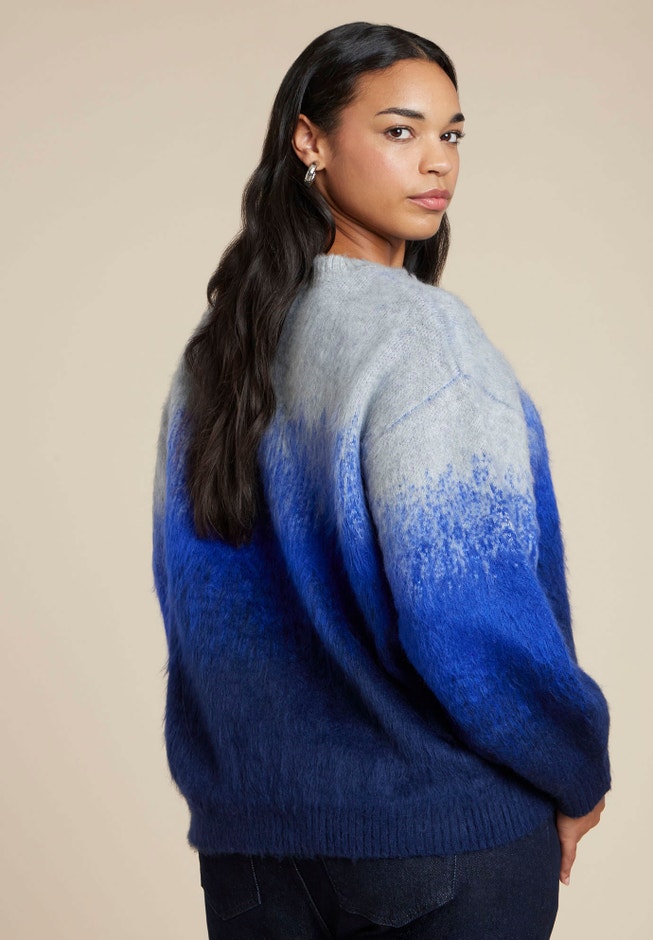 Fuzzy Ombre Sweater image number 1