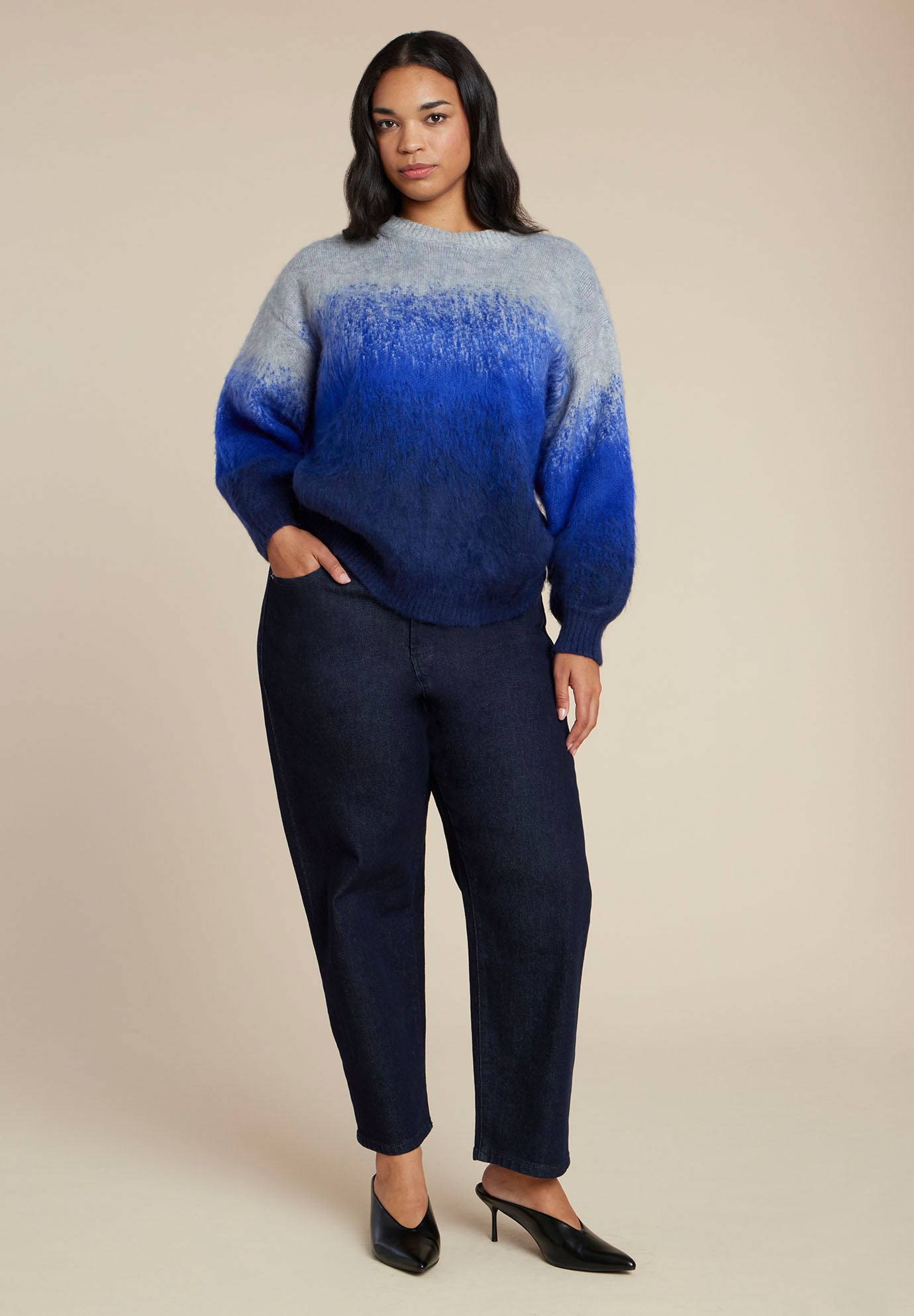 Fuzzy Ombre Sweater image number 3