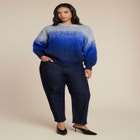 Fuzzy Ombre Sweater image number null