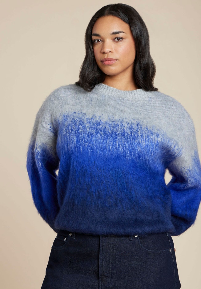 Fuzzy Ombre Sweater image number 0