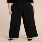 Knit Trouser With Button Tab image number null