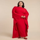 Maxi Dress with Cape Sleeves image number null