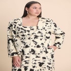 Faux Pony Hair Long Coat image number null