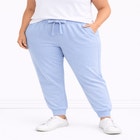 French Terry Drawstring Elastic Waistband Jogger image number null