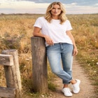 Mid-Rise Stretch 5-Pocket Relaxed Fit Boyfriend Jeans image number null