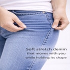 Mid-Rise Stretch 5-Pocket Relaxed Fit Boyfriend Jeans image number null