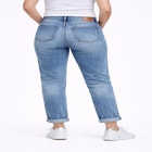 Mid-Rise Stretch 5-Pocket Relaxed Fit Boyfriend Jeans image number null