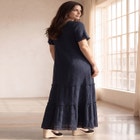 100% Cotton A-line Maxi Dress image number 1