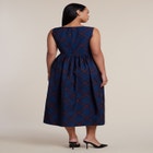Boat Neck Flare Midi Dress image number 2