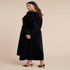 Velvet Puff Sleeve Pleated Dress image number null