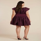 Shirred Flare Mini Dress image number null