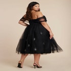 Embellished Flare Midi Dress image number null