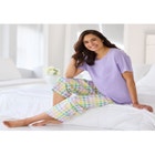 Woven Sleep Capri Pant image number null