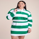 Elastic Waist Rugby Mini Dress image number 1